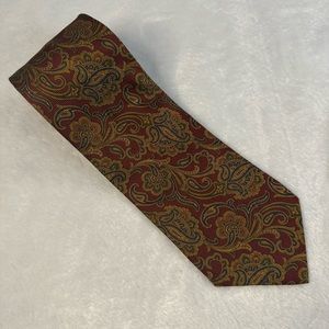Brooks Brothers Makers Mens Red Neck Tie Silk Made USA 60”